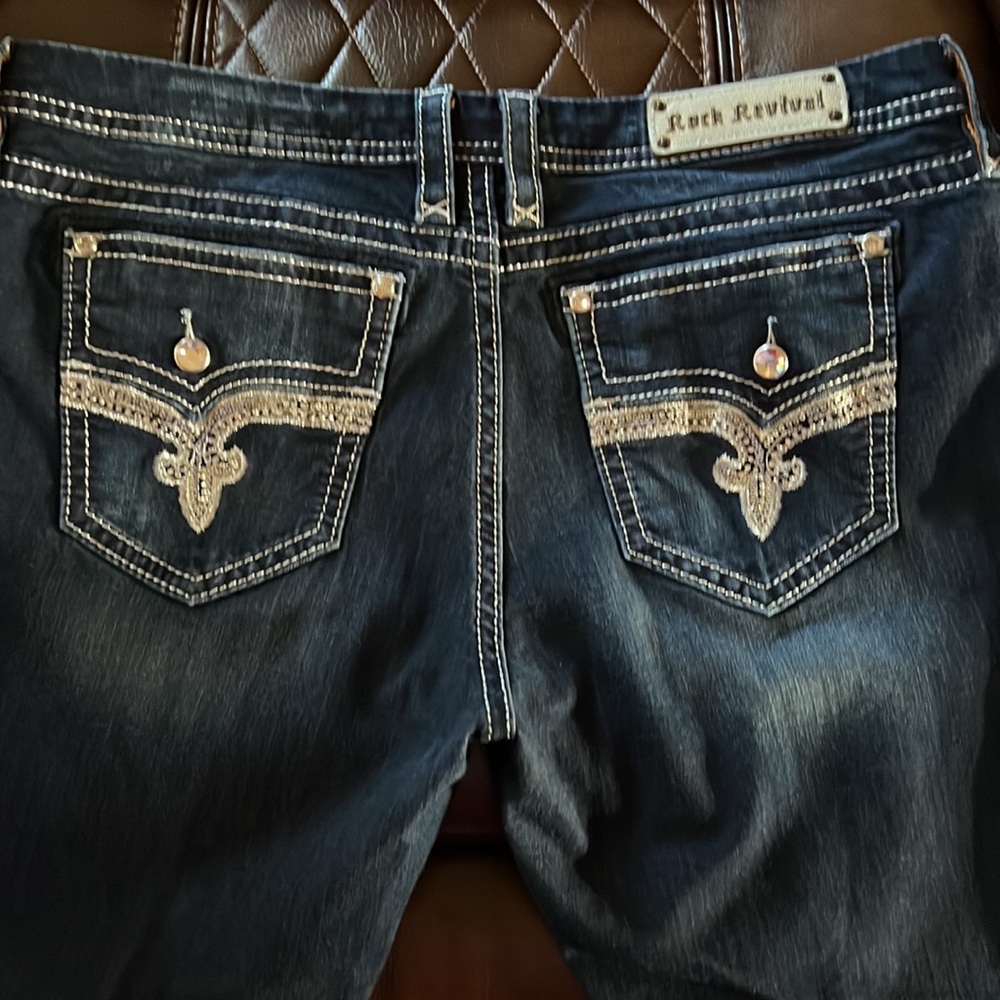 Rock Revival Easy Boot size 36 - Plus Sized Bling Jeans